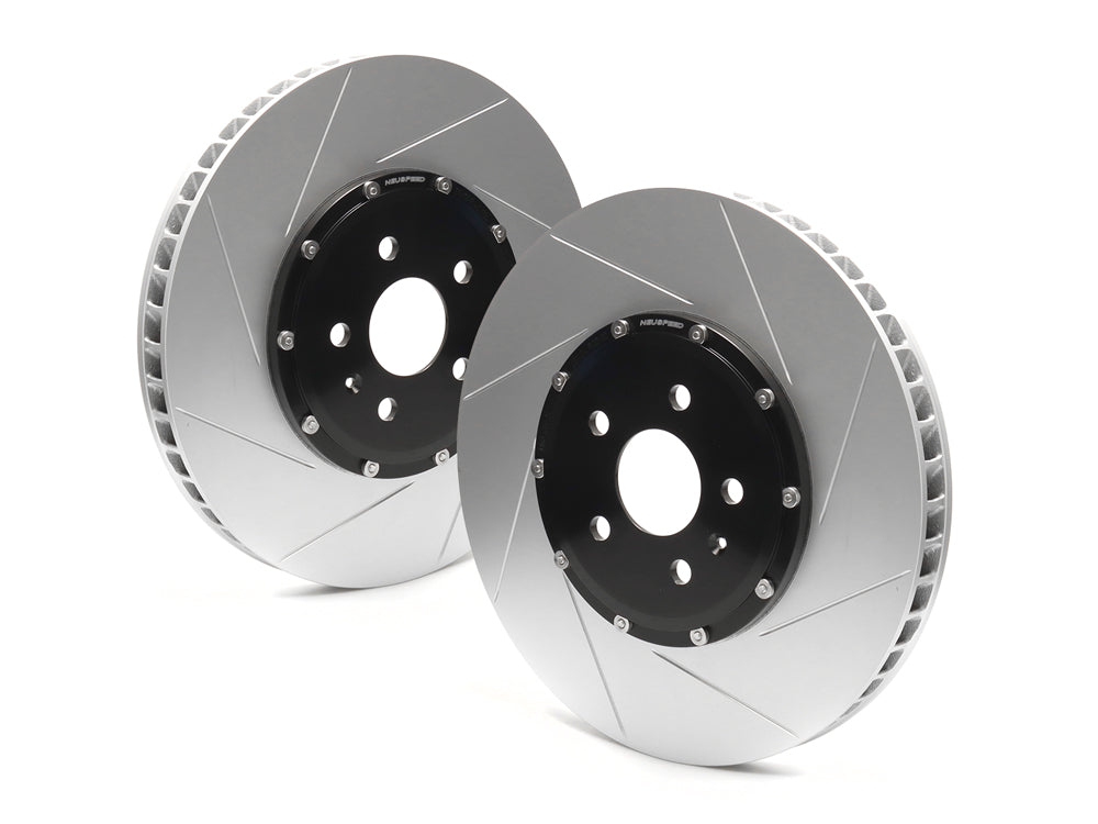 2-Piece Floating Brake Rotors | Front Kit 357mm Slotted • MQBe Golf R ...