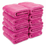 WASH&WHIPS Edgeless Microfiber Coral Fleece with Ultrasonic Edge 3 Pack