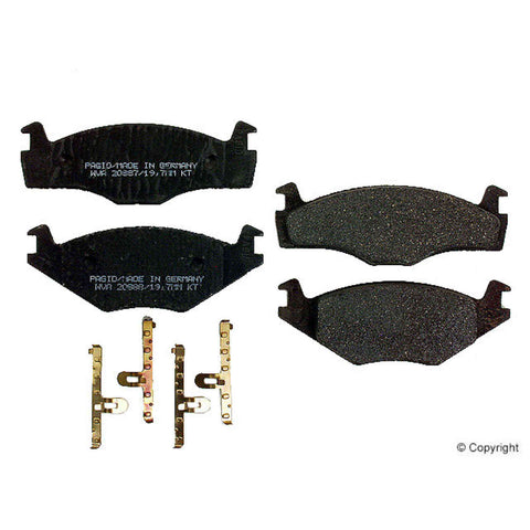 Front Disc Brake Pad Set MK1/MK2 9.4" / 239mm (Pagid) Vented Rotors